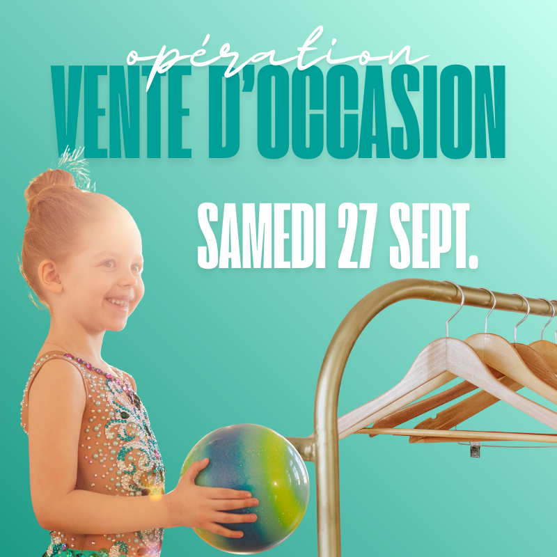 Vente d'occasion samedi 27 septembre